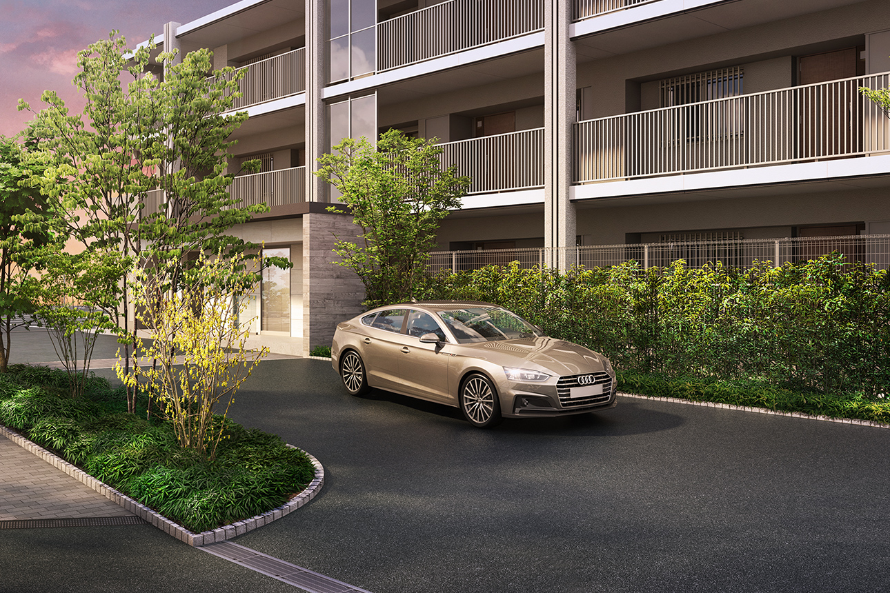 クレヴィア西国分寺 敷地内アプローチ