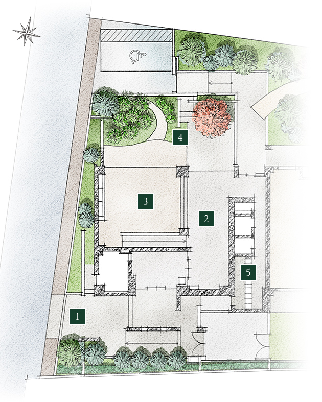 クレヴィア西国分寺 外構・植栽計画