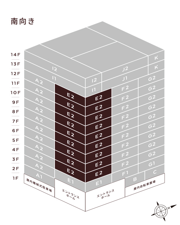 ザ・ライオンズ本郷 タイプE間取り図