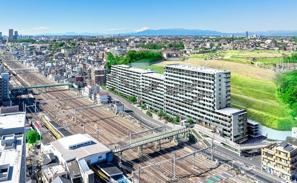 プレミスト鶴見花月総持寺ステーションフロント 外観全景
